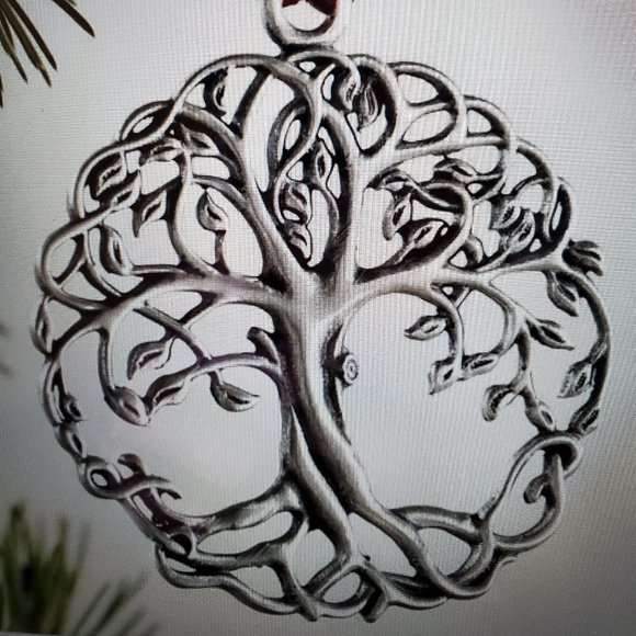 COPY - Solid Pewter Tree of Life Ornament - Picture 1 of 1
